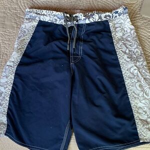 Stylish Navy and Gray Men's Shorts